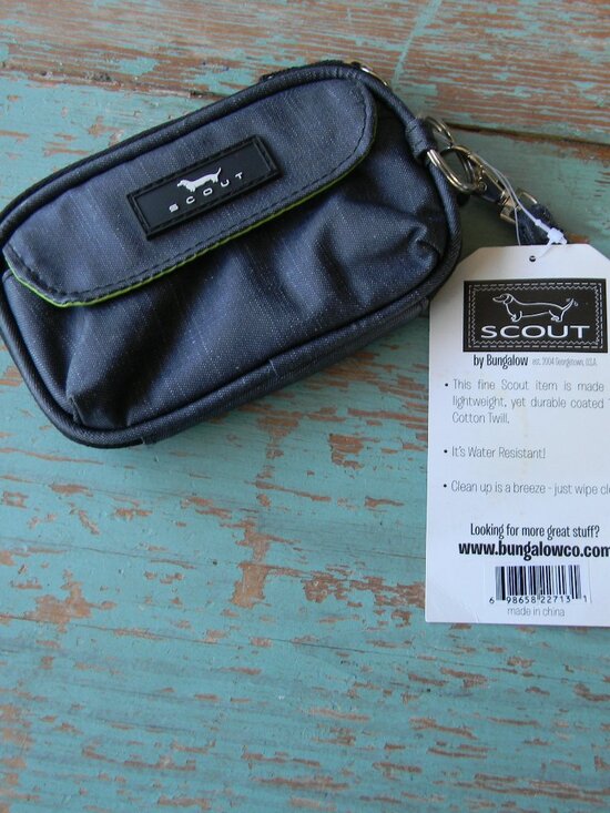 Scout Accessories - NWT SCOUT Bags Tote-All Package Wristlet ID Window  GRAY/DENIM NYLON SMALL KEY